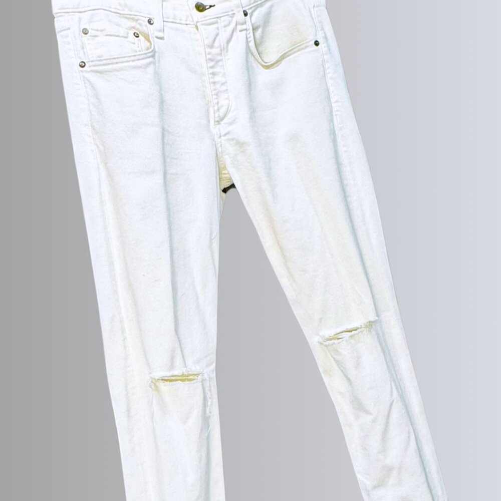 rag & bone Men's White Extra-Slim Jeans - 32 - Picture 2 of 16